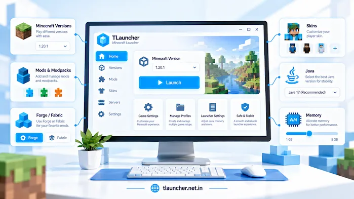 TLauncher features-minecraft-setup